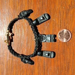 VINTAGE  Hawaiian Tiki Charm Bracelet (1960's)